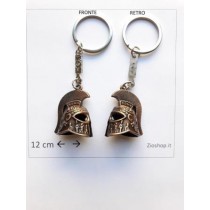 Souvenir Roma Portachiavi  ELMO CENTURIONE Porta Chiave in Metallo  keychain Rome Italy