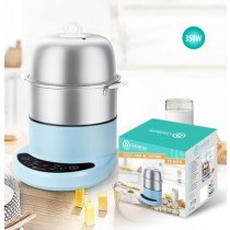 LINQ VAPORIERA CUOCI UOVA LEGUMI A VAPORE BOLLITORE ELETTRICO 350W CUOCIUOVA ACCIAIO TX-8405