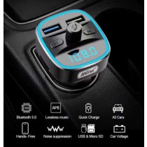 ANDOWL Q-T104 Trasmettitore FM Bluetooth Auto Lettore MP3 per Vivavoce Wireless Caricatore TF
