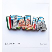 Calamita Magnete Frigo Souvenir ITALIA Lettere Scritta  fridge magnets Italy