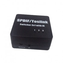 SWITCH 3X1 SPDIF/TOSLINK CON TELECOMANDO WITH REMOTE CONTROL