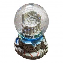 PALLA DI NEVE SFERA IN VETRO MONUMENTO ROMA COLOSSEO SNOWBALL SOUVENIR FROM ROME