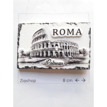 Souvenir From Italy Calamita Frigo Fridge Magnets ROMA COLOSSEO BIANCO NERO IN ALTOBASSO RILIEVO 5211