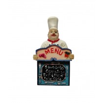 Calamita da Frigo in Resina – Cuoco con Lavagna “MENU” 5628