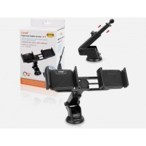 LINQ SUPPORTO PER CELLULARE DA AUTO 1 IN 2  VENTOSA 360' H3258