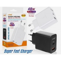 LINQ CARICATORE RAPIDO DOPPIO PD QC 3.0 48W  TSM45W  C