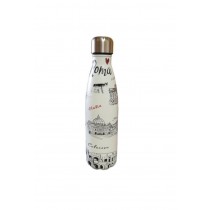 BORRACCIA TERMICA 500 ML CON DOPPIA PARETE ISOLANTE IN ACCIAIO INOX DESIGN ROMA 5672