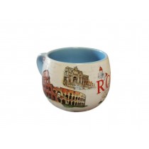 TAZZA ROTONDA PER LA CUCINA CON MANICO Tazza da cappuccino in ceramica ROMA 5687
