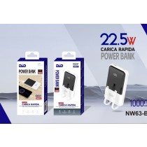 RsZs- POWER BANK A CARICA RAPIDA 22.5W DISPLAY DIGITALE NW63-B 10000mAh