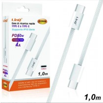 CAVO DI RICARICA RAPIDA TYPE-C A TYPE-C PD80W 4A 1m D2906 