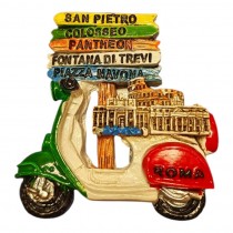 Souvenir From Italy Calamita Frigo Fridge Magnets 6380 MOTORINO INDICAZIONE STRADALE