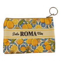 Borsellino Portamonete Cerniera Zip Souvenir Roma 6434