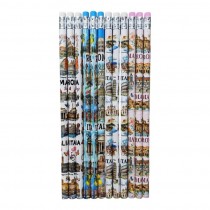 Set 12 Matite Matita Souvenir Ricordo Viaggio Italia Roma Pencils Rome Italy 6443