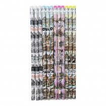 Set 12 Matite Matita Souvenir Ricordo Viaggio Italia Roma Pencils Rome Italy 6444