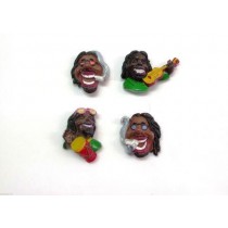Calamita Giamaicani Magneti "Jamaican Style" in Resina.Fridge Magnets