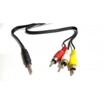 Cavo Video Adattatore da Jack a RCA 110cm compatibile Case recorder DVR 2.5 SATA