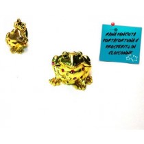 RANA PORTAFORTUNA PROSPERITA' COFANETTO PORTAGIOIE IN METALLO LACCATO CLOISONNE. 