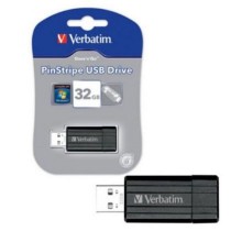 VERBATIM PENDRIVE 32GB STORE "N" GO NERO 49064 PINSTRIPE