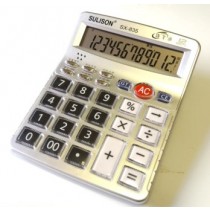 CALCOLATRICE 12 NUMERI CON OROLOGIO SX835