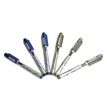 SET LOTTO 6 PENNE GEL 0.5mm A LUNGA DURATA NERO O BLU A SCELTA