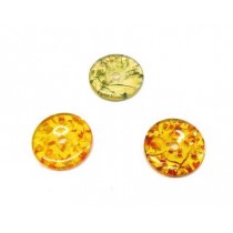 SET DI 6 CIONDOLI SIMIL AMBRA 38mm BIGIOTTERIA PER COLLANA VARI COLORI
