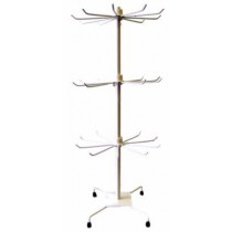 Espositori Arredamento Bancarelle Mercato per vetrine Negozio bianco 3 Piani Girevoli 4 Piedi  