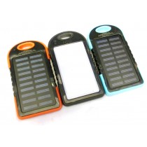 Solar Charger  4000mAh Portable Solar Power Bank /Shockproof/Dustproof Dual USB Battery Bank for cell phone iPhone Samsung Android phones Windows phones GoPro Camera GPS and More