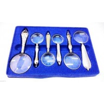 Set di 6 Lenti di ingrandimento Decoratein Metallo da collezione Luxury Magnifying Glass Set