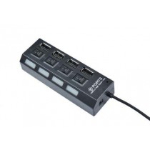 ADATTATORE HUB USB 2.0 4 PORTE CON INTERRUTTORE  U-POD