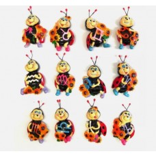 Calamita COCCINELLA CON ZODIACO PORTAFORTUNA FRIDGE MAGNETS LADYBUG