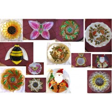 Idea Regalo Piatto Grande in Vetro Decorato Centrotavola  Varie Forme