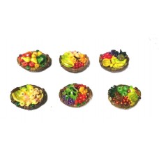 Calamita Magnete in Resina CESTO FRUTTA  FRIDGE MAGNETS FRUITS