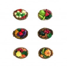 Calamita Magnete in Resina CESTO VERDURA  FRIDGE MAGNETS VEGETABLE