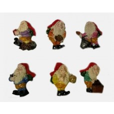 Calamita Magnete in Resina FOLLETTI DEL BOSCO  FRIDGE MAGNETS WOODS ELF