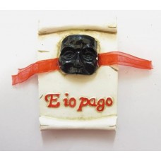 Souvenir From Italy Napoli Pulcinella Magnets Calamita Resina "E io pago" Italia
