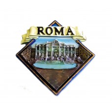 Calamita da Frigo Magnete Resina "ROMA ROMBO F.TREVI" Fridge Magnet Souvenir