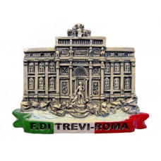 Calamita da Frigo Magnete Resina "ROMA TREVI  TRICOLORE" Fridge Magnet Souvenir