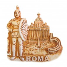 Calamita Magnete Resina"ROMA SOLDATO S.PIETRO MARMO" Fridge Magnet Souvenir