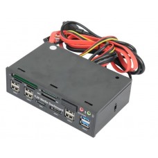 PANNELLO MULTIF. 5 25" ALL IN 1 C/R E-SATA SATA 6USB2.0 2 PORTE USB 3.0 525E