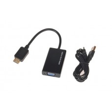 Cavo CONVERTITORE DA HDMI A VGA CON AUDIO JACK