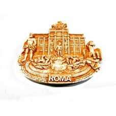 Calamita Magnete Resina"ROMA F.DI TREVI STATUA OCEANO" Fridge Magnet Souvenir