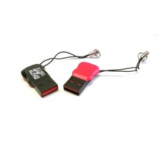MICRO SD TF LETTORE DI SCHEDE DI MEMORIA MICRO SD TF  USB 2.0 "RED BOTTON"