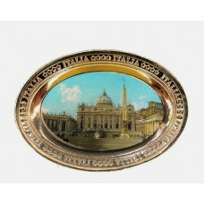 SOUVENIR FROM ITALY Calamita METALLO ROMA SAN PIETRO