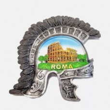 Calamita Magnete Resina ROMA COLOSSEO ELMO CENTURIONE FRIDGE MAGNET FROM ITALY