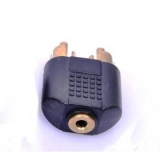 Adattatore 2 RCA M / JACK 3.5 F  3.5mm Female To 2 RCA Male Stereo Audio Adaptor
