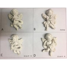 Calamita da Frigo Magnete Resina"SWEET ANGELS"ANGELI BIANCHI FRIDGE MAGNET Souvenir 