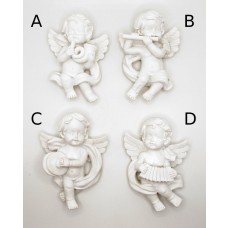 Calamita da Frigo Magnete Resina"SWEET ANGELS"ANGELI BIANCHI 3  FRIDGE MAGNET Souvenir 