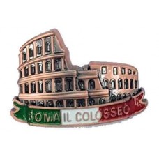 Calamita Frigo Magnete "ROMACOLOSSEO METALLO BRONZO";Fridge Magnet Souvenir Italy