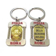 PORTACHIAVI SOUVENIR "VATICANO JUBILEUM GIUBILEO ROMA";JUBILEE KEYCHAIN FROM ITALY