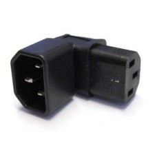 CONNETTORE PLUG  ANGOLARE VDE C14 M/F 90 GRADI VERTICALE IEC M/F
